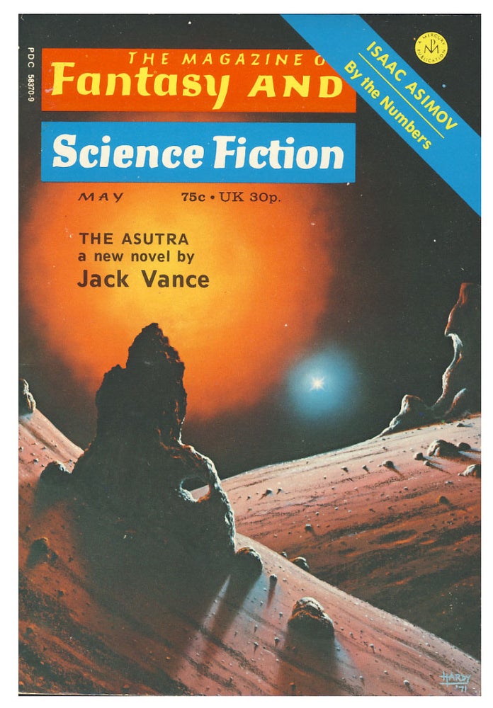 Item #27938 The Asutra (Part 1 of 2) in The Magazine of Fantasy and Science Fiction May 1973. Jack Vance.