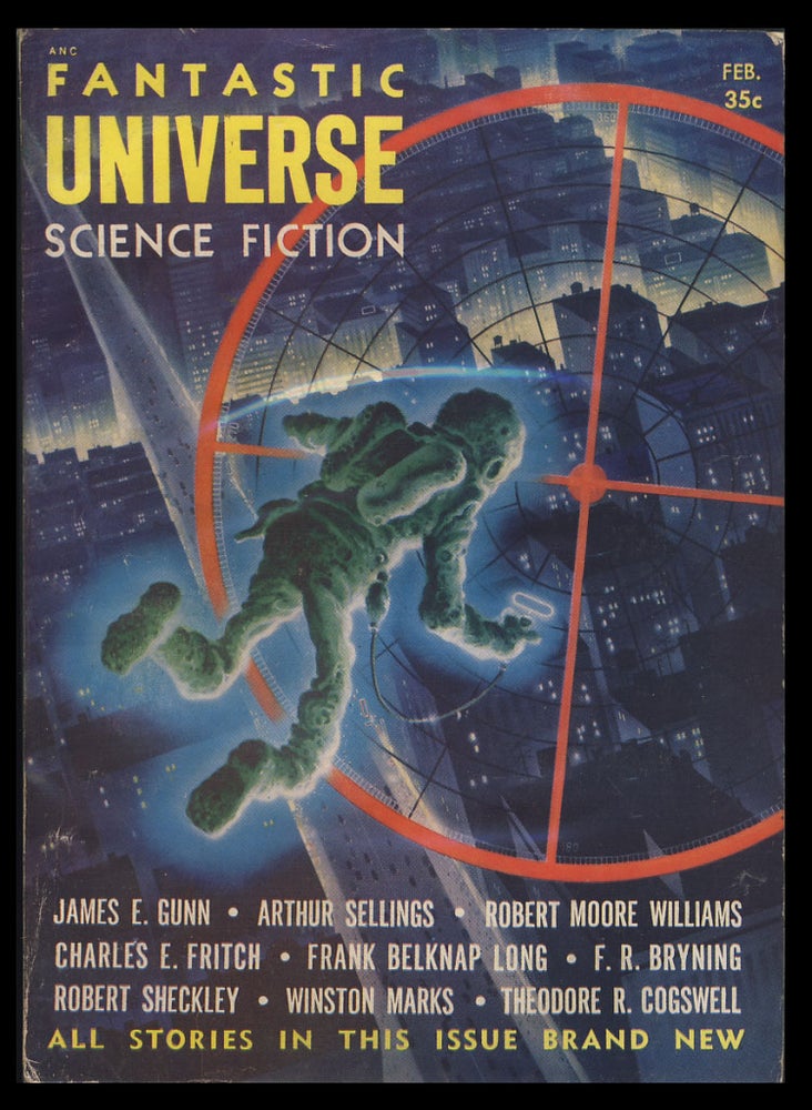 Item #27977 The Fortunate Person in Fantastic Universe February 1955. Robert Sheckley.