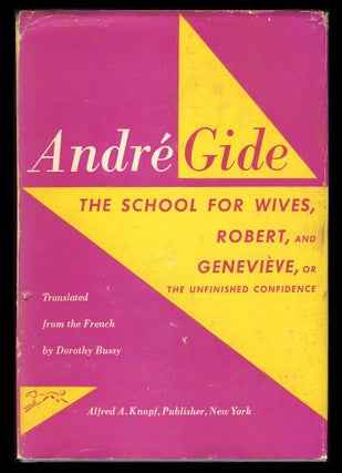 Item #28073 The School for Wives. Robert. Geneviève, or, The Unfinished Confidence. André...
