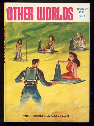 Item #28078 Beyond the Barrier Part 4 in Other Worlds February 1953. Richard S. Shaver
