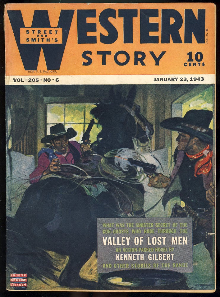 Item #28126 Street & Smith's Western Story January 23, 1943. Kenneth Gilbert.