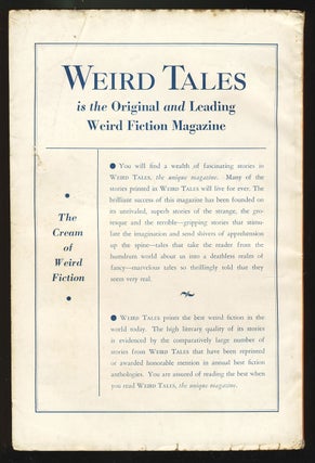 The Six Sleepers in Weird Tales October 1935.