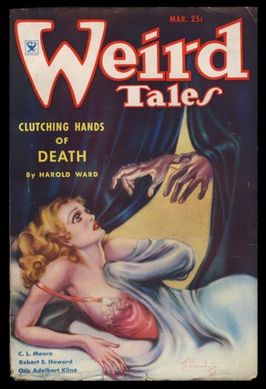 Item #28312 Jewels of Gwahlur in Weird Tales March 1935. Robert E. Howard