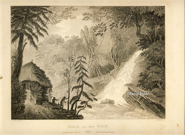 Item #28412 Fall on the River Tilt. Etching from a Drawing by John Claude Nattes. James Fittler.