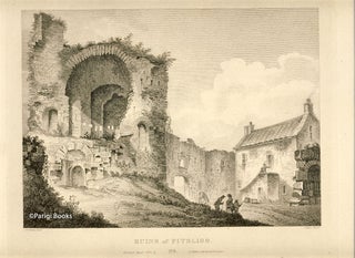 Item #28413 Ruins of Pitsligo. Etching from a Drawing by John Claude Nattes. James Fittler