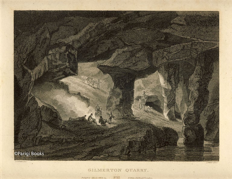 Item #28422 Gilmerton Quarry. Etching from a Drawing by John Claude Nattes. James Fittler.