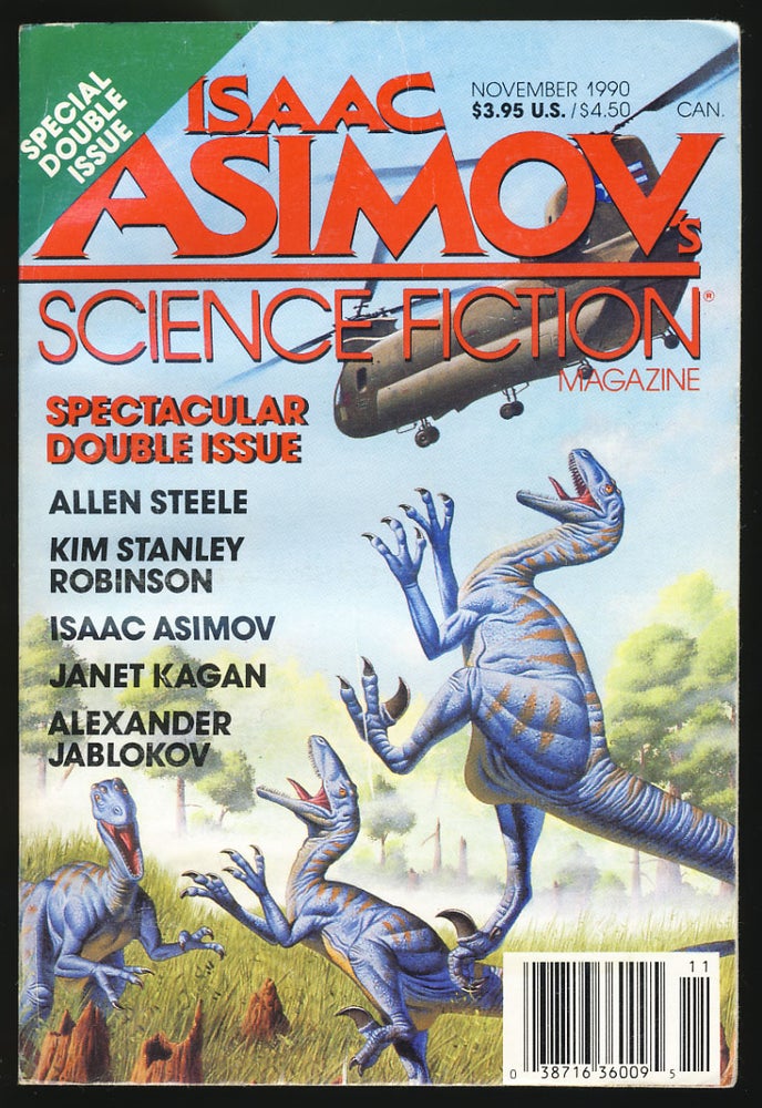 Item #28510 A Short, Sharp Shock in Isaac Asimov's Science Fiction Magazine November 1990. Kim Stanley Robinson.