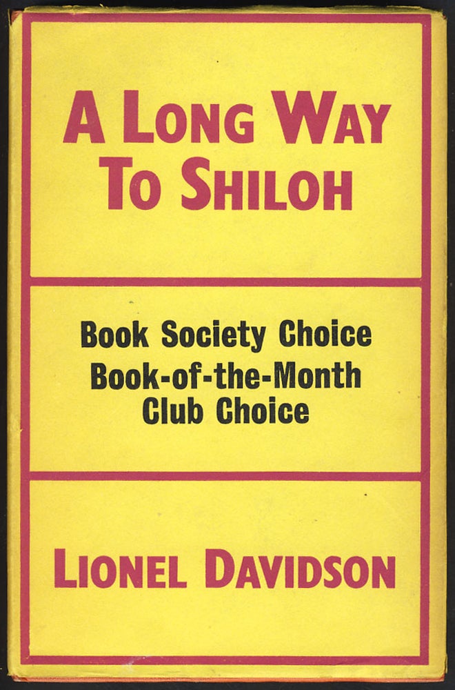 Item #28550 A Long Way to Shiloh. Lionel Davidson.