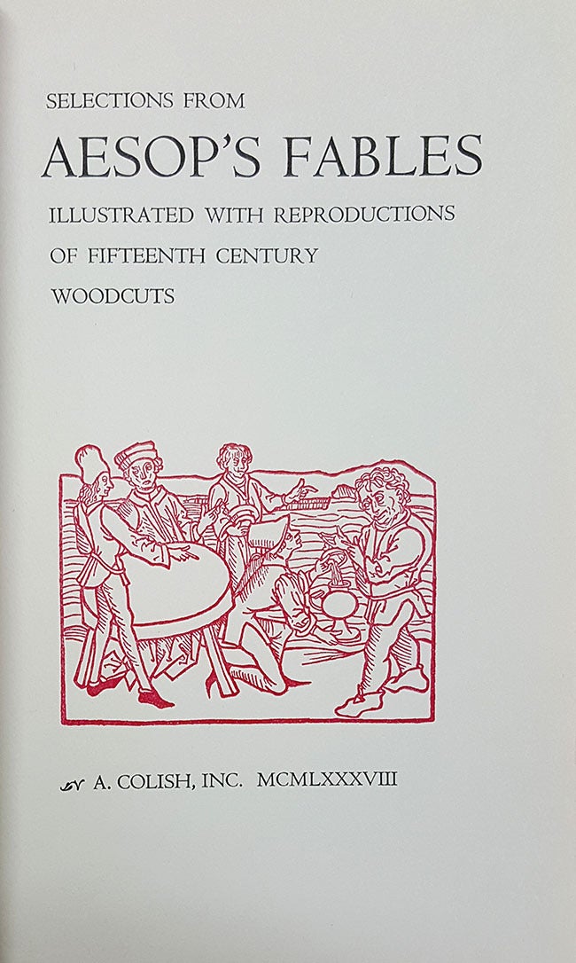 Selection from Aesop's Fables Illustrated with Reproductions of