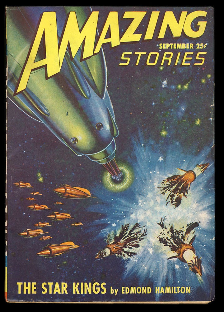 Item #28800 The Star Kings in Amazing Stories September 1947. Edmond Hamilton.