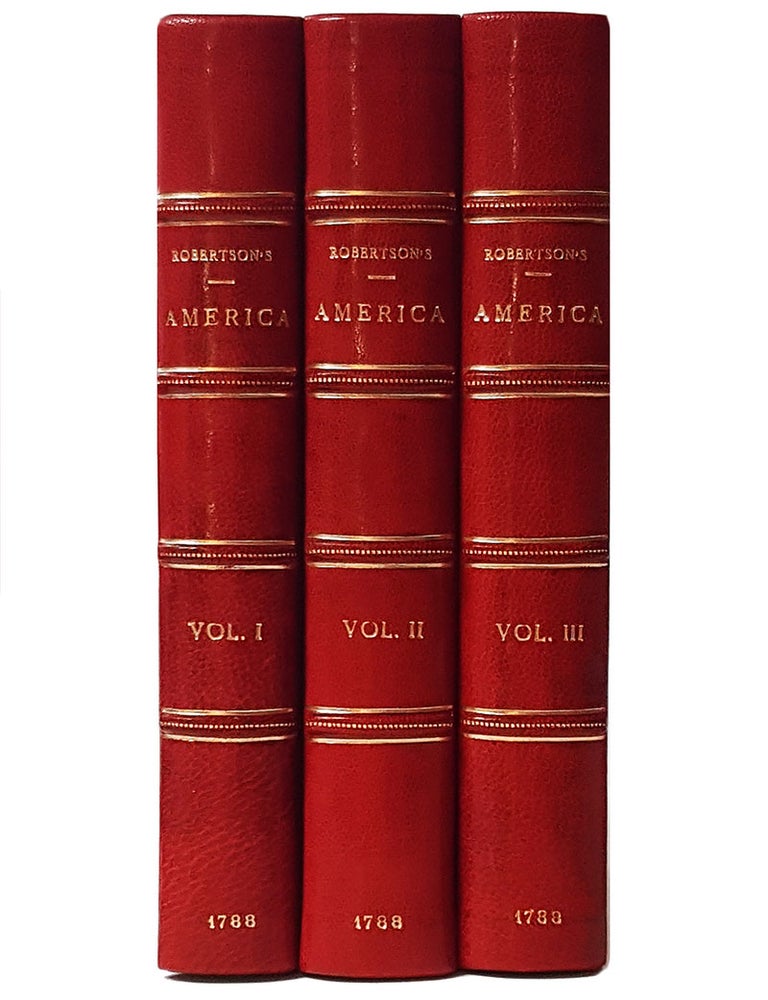 Item #29124 The History of America. In Three Volumes. William Robertson.