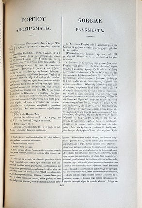 Fragmenta philosophorum Graecorum, collegit, recensuit, verit, annotationibus et prolegomenis illustravit, indicibus instruxit Fr. Guil. Aug. Mullachius.