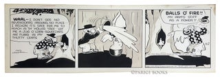 Item #29323 Fred Lasswell Barney Google and Snuffy Smith Daily Comic Strip Original Art Dated...