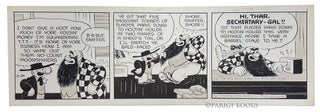 Item #29325 Fred Lasswell Barney Google and Snuffy Smith Daily Comic Strip Original Art Dated...