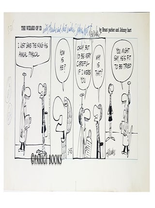 Item #29426 Brant Parker Johnny Hart The Wizard of Id Comic Strip Original Art Dated 5-25-1974....