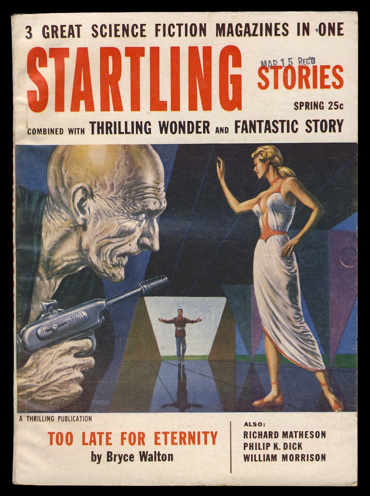 Item #29431 Nanny in Startling Stories Spring 1955. Philip K. Dick.
