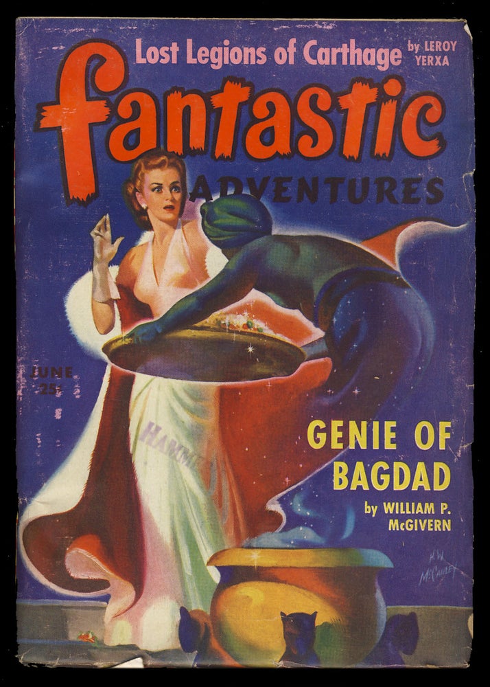 Item #29435 Genie of Bagdad in Fantastic Adventures June 1943. William P. McGivern.