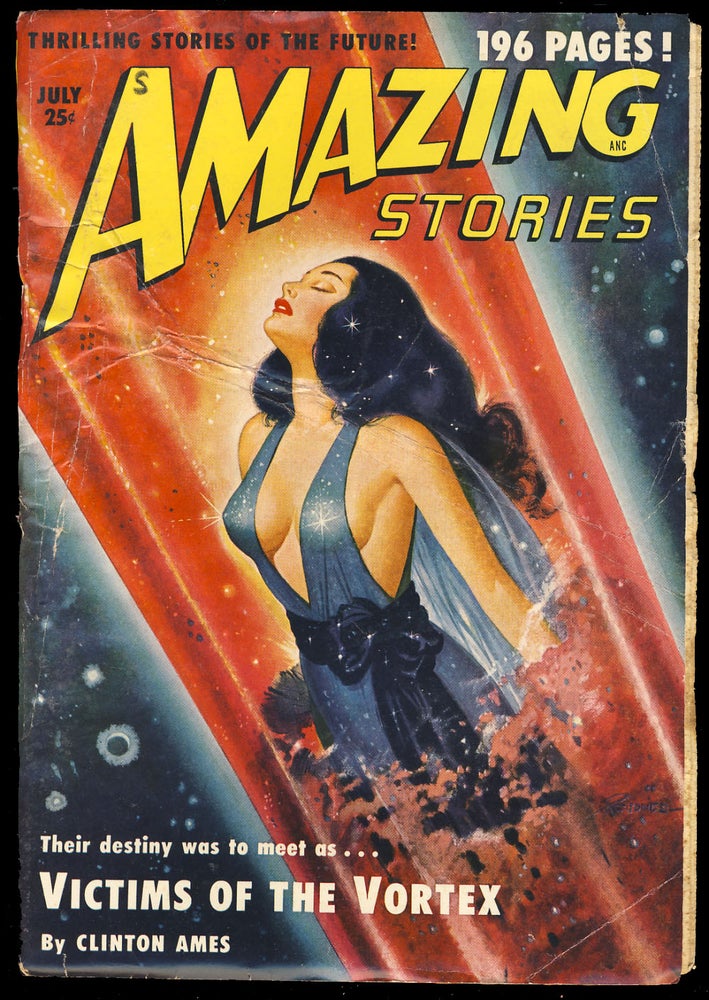 Item #29449 The Man in the Moon in Amazing Stories July 1950. Mack Reynolds.