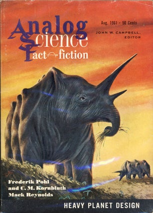 Item #29669 Analog Science Fact & Fiction August 1961. John W. Campbell, ed, Jr