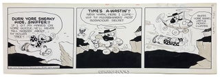 Item #29767 Fred Lasswell Barney Google and Snuffy Smith Daily Comic Strip Original Art Dated...