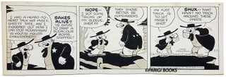 Item #29768 Fred Lasswell Barney Google and Snuffy Smith Daily Comic Strip Original Art Dated...