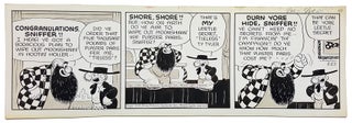 Item #29769 Fred Lasswell Barney Google and Snuffy Smith Daily Comic Strip Original Art Dated...