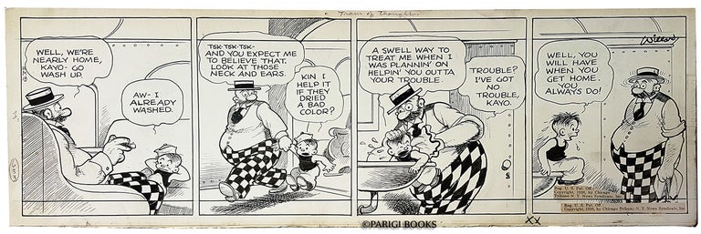 Item #29822 Frank H. Willard Moon Mullins Daily Comic Strip Original Art Dated 5-18-36. Frank H. Willard.