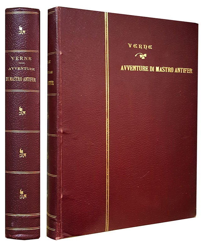 Item #29828 Le meravigliose avventure di Mastro Antifer. (Includes I cercatori di milioni and Il tesoro nascosto.). Jules Verne.