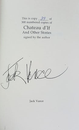 Chateau d'If and Other Stories. (Signed Limited Edition).
