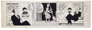 Item #29880 Frank H. Willard Moon Mullins Daily Comic Strip Original Art Dated 7-3-47. Frank H....