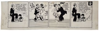 Item #29882 Frank H. Willard Moon Mullins Daily Comic Strip Original Art Dated 12-1-47. Frank H....