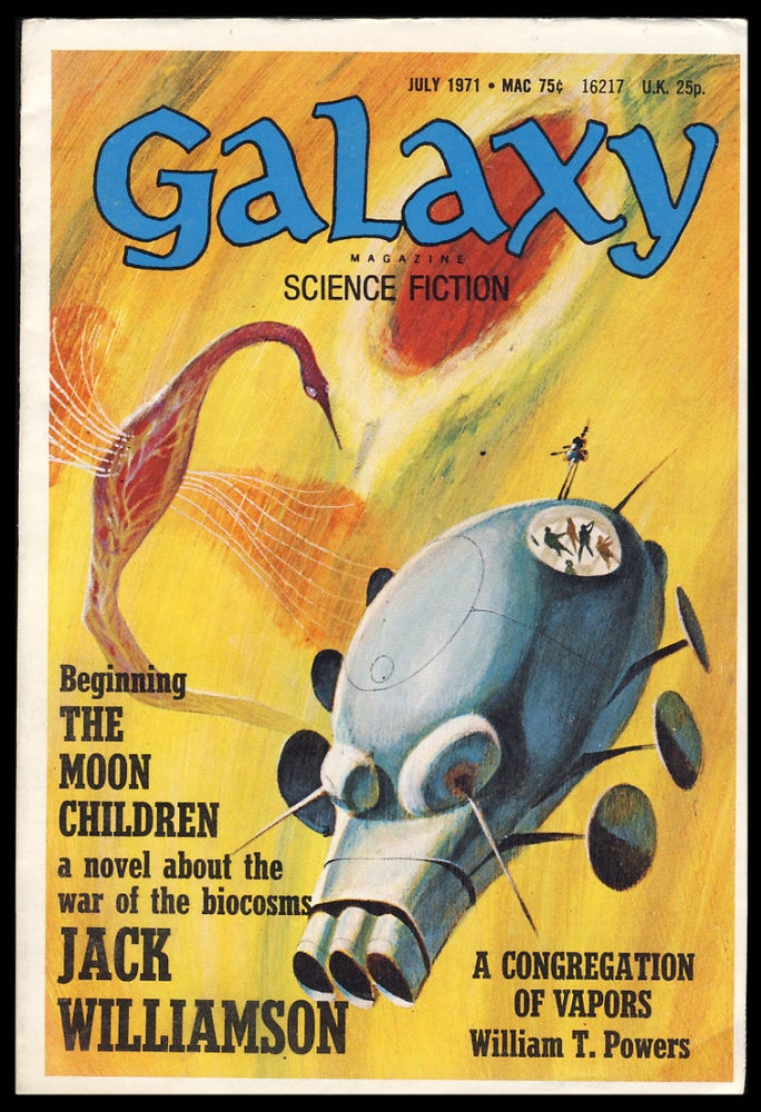 Item #29902 The Moon Children in Galaxy Magazine July-November 1971. Jack Williamson.
