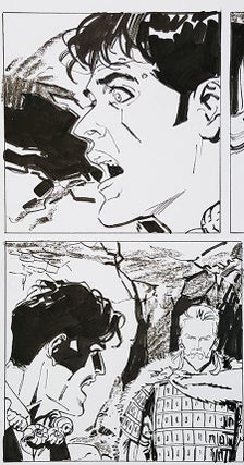 Bruno Brindisi Dampyr #209 Page 79 Original Comic Art. (Featuring Dylan Dog).