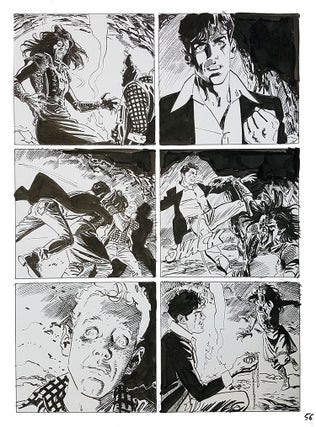 Item #29948 Bruno Brindisi Dampyr #209 Page 56 Original Comic Art. (Featuring Dylan Dog). Bruno...