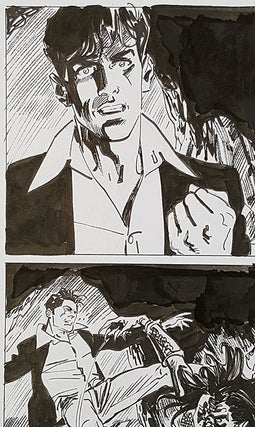 Bruno Brindisi Dampyr #209 Page 56 Original Comic Art. (Featuring Dylan Dog).