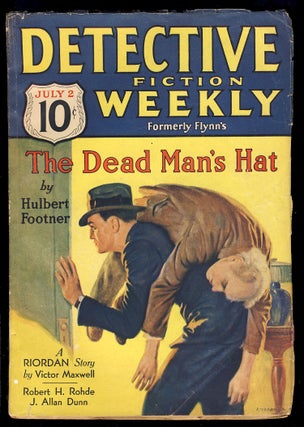 Item #29959 The Dead Man's Hat in Detective Fiction Weekly July 2, 1932. Hulbert Footner, William