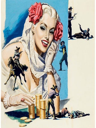 Item #30169 American Weekly Magazine Illustration Painting Original Art. Earl Cordrey