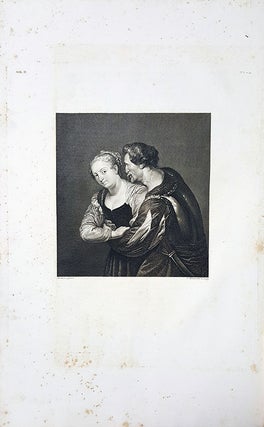 La contadina e il soldato. Etching from a Painting by Peter Paul Rubens.