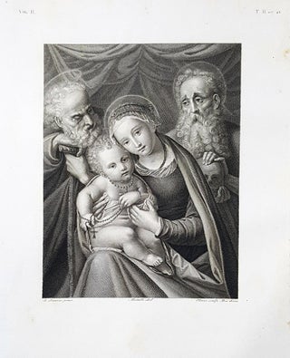 Item #30254 Maria Vergine col Bambino. San Giuseppe e San Girolamo. Etching from a Painting by...