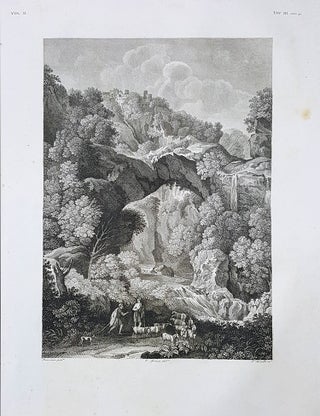 Item #30255 Paese. Etching from a Painting by Gaspard Dughet also Known as Gaspard Poussin. Tito...