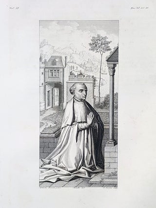 Item #30258 Ritratto d'ignoto. Etching from a Painting by Heinrich Aldegrever. Cav. Lasinio,...