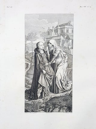 Item #30259 La visitazione di Maria Vergine a S. Elisabetta. Etching from a Painting by Heinrich...