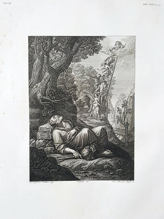 Item #30265 Il sogno di Giacobbe. Etching from a Painting by Cristofano Allori. Cav. Lasinio,...