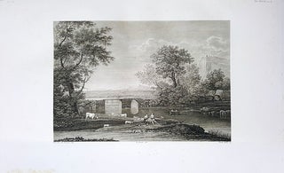 Item #30276 Paese. Etching from a Painting by Claude Lorrain. Pietro Bulli, Enrico Gonin