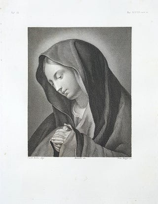 Item #30285 Maria Vergine. Etching from a Painting by Carlo Dolci. Tommaso Raggio, Lorenzo Metalli
