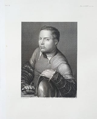 Item #30287 Giovane guerriero. Etching from a Painting by Giorgio Barbarelli di Castelfranco....