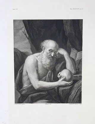Item #30291 S. Girolamo. Etching from a Painting by Guido Reni. Ludovico Gruner, Lorenzo Metalli