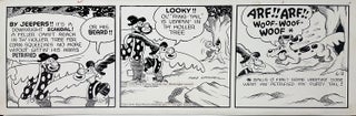 Item #30333 Fred Lasswell Barney Google and Snuffy Smith Daily Comic Strip Original Art Dated...