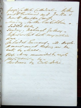 Nineteenth Century Victorian Handwritten Diary by a Londoner.