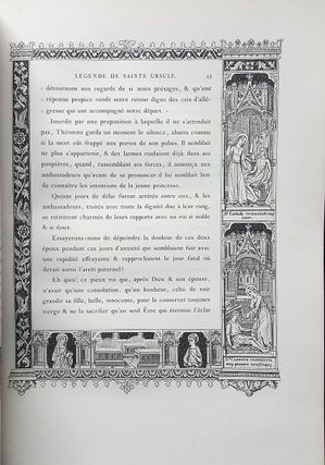 La légende de Sainte Ursule, Princesse Britannique, et de ses onze mille vierges, d'après les tableaux de l'église Saint-Ursule a Cologne reproduits en chromolithographie. Planches et texte inédits.